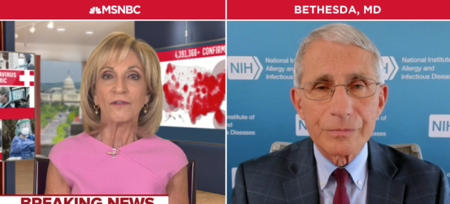 Watch: Fauci Joins Big Tech In Silencing Conservatives Over Coronavirus Treatment Claims