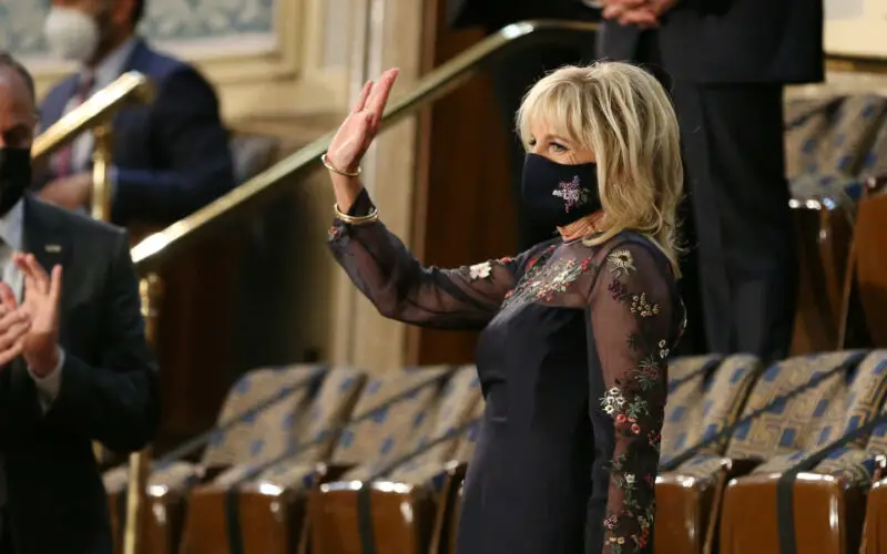 Watch: Jill Biden Slip Up Proves The Wearing Of Masks During Biden’s Speech Was Just Political Theater