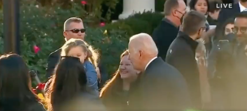 Watch: Little Girl Puts Creepy Joe Biden In His Place