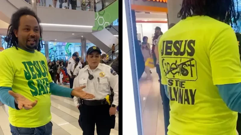 Man Wearing ‘Jesus Saves’ T-Shirt at Mall of America Faced This – Watch