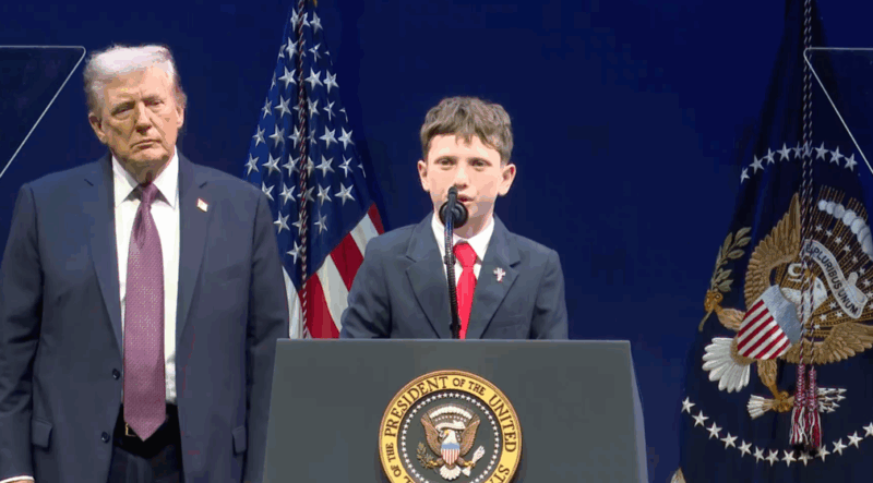 President Trump Discusses Prayer In Public Schools
