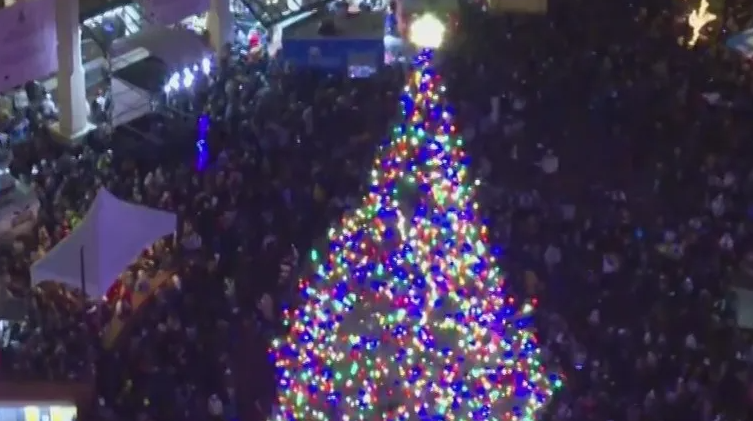 Portland Holds Tree Lighting Ceremony